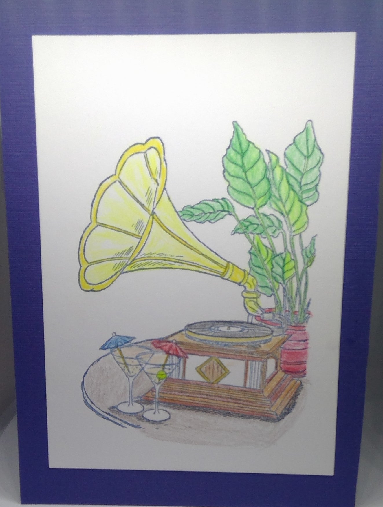 5x7 Phonograph card