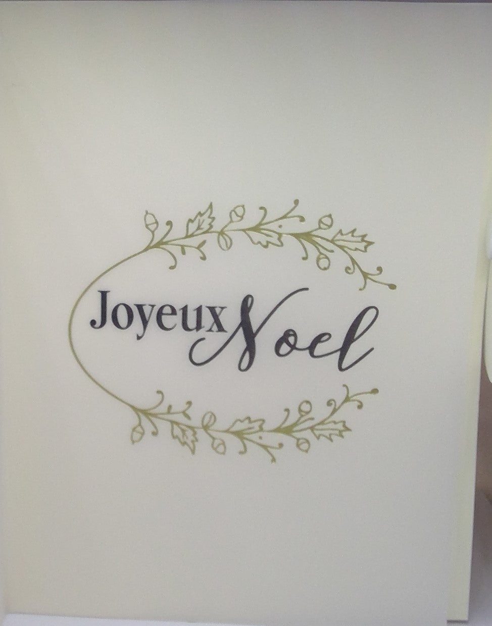 Angel on Mirror Card