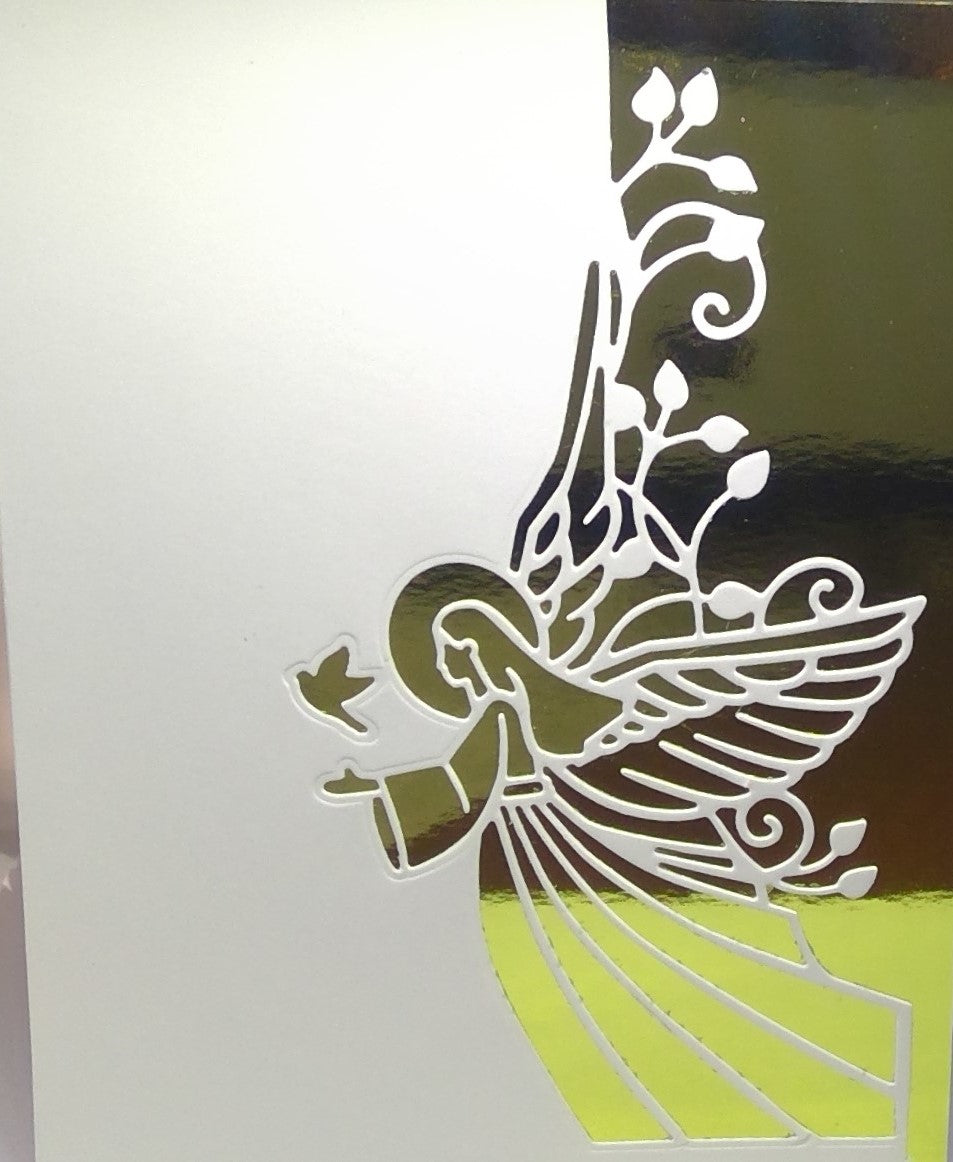 Angel on Mirror Card