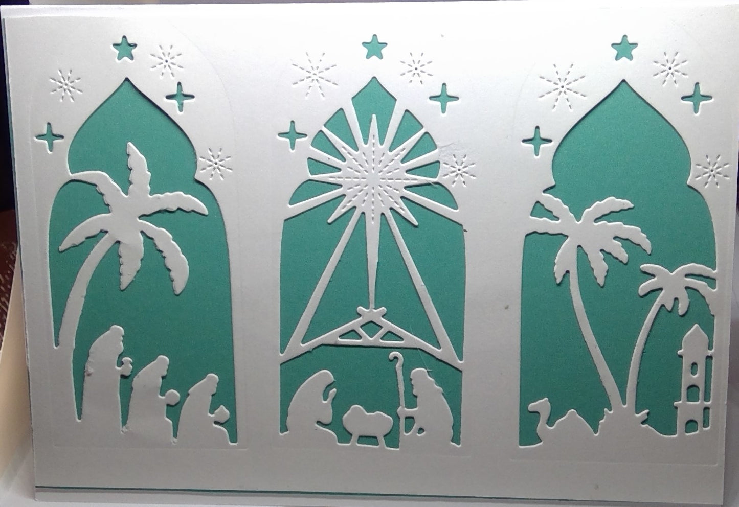 Blue and White Nativity Triptych