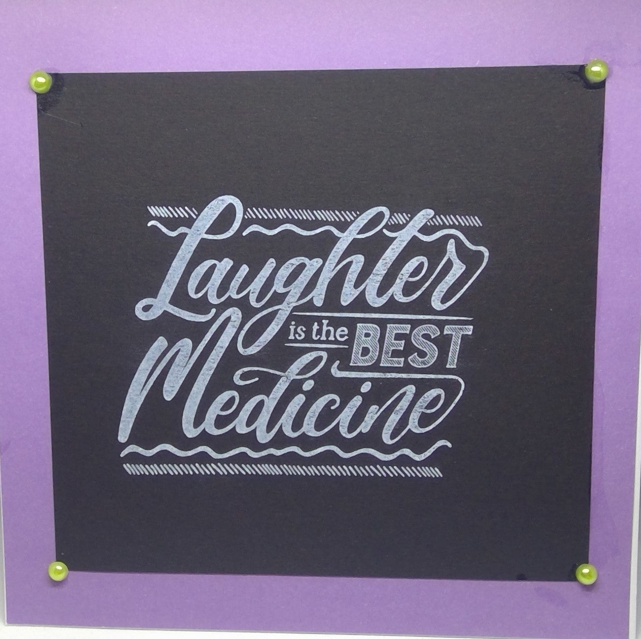 Chalkboard Card Laughter