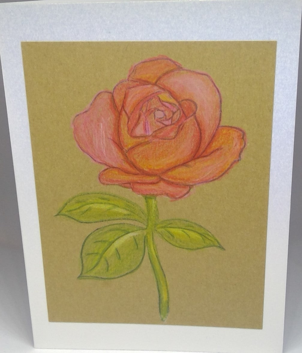 Hand Colored Flower