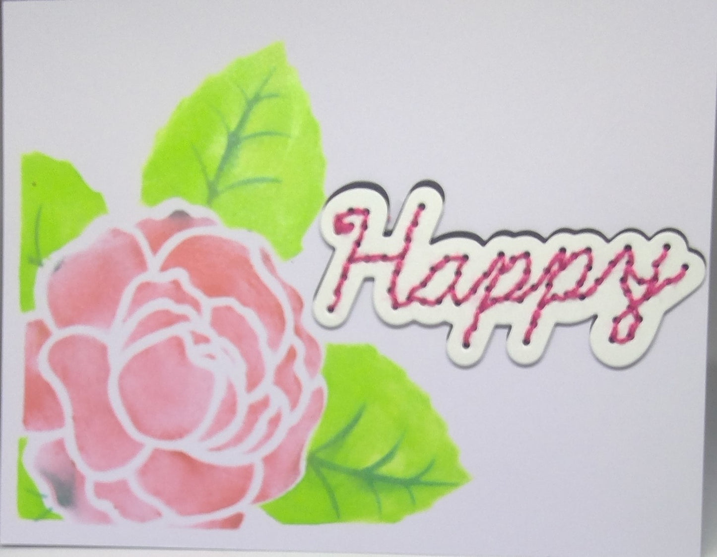 Happy Flower Shimmer Card