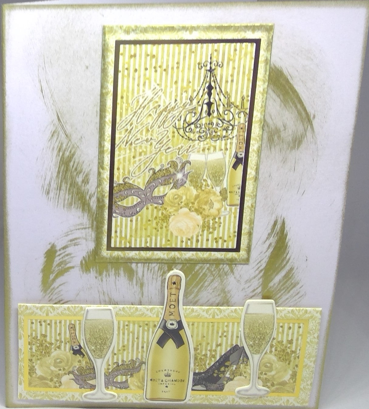 New Year Champagne Card