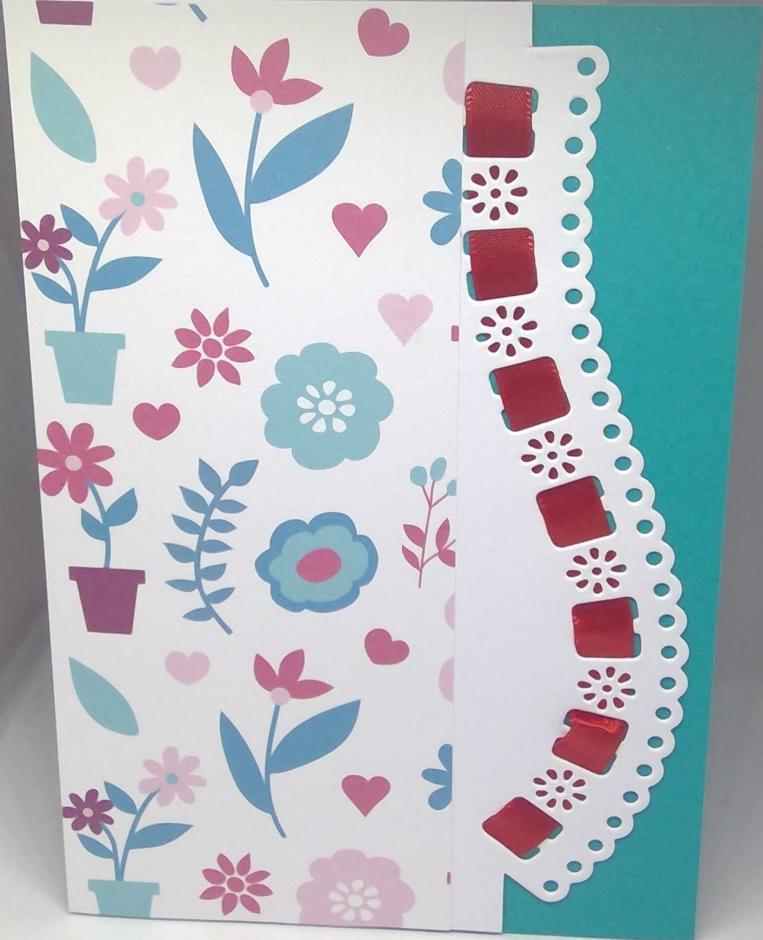Ribbon Threaded Notecard