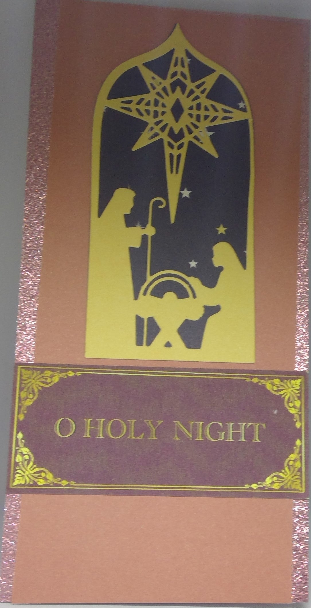Slimline Card Holy Family Silent Night