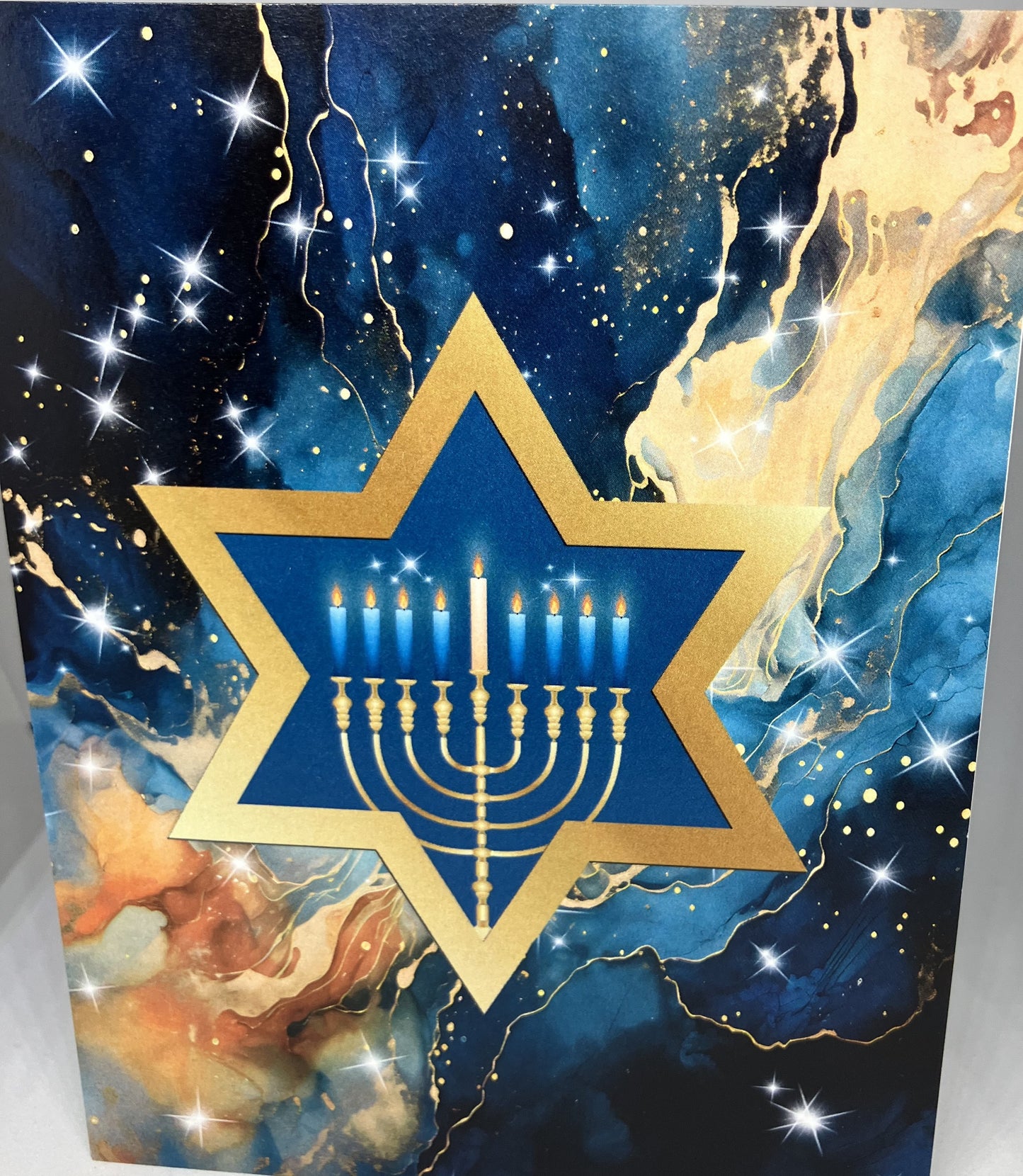 Star of David and Menorah