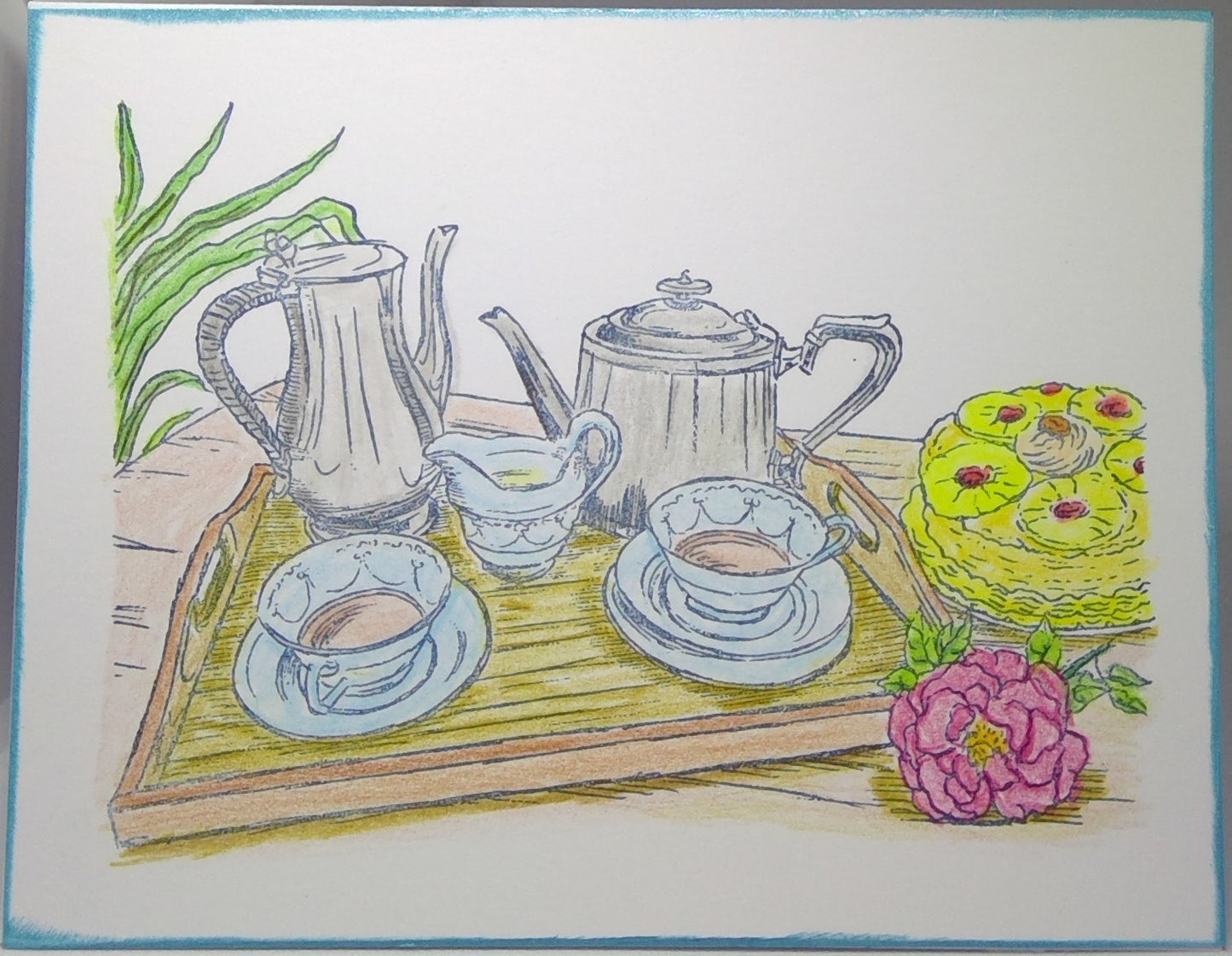 Tea Set Notecard