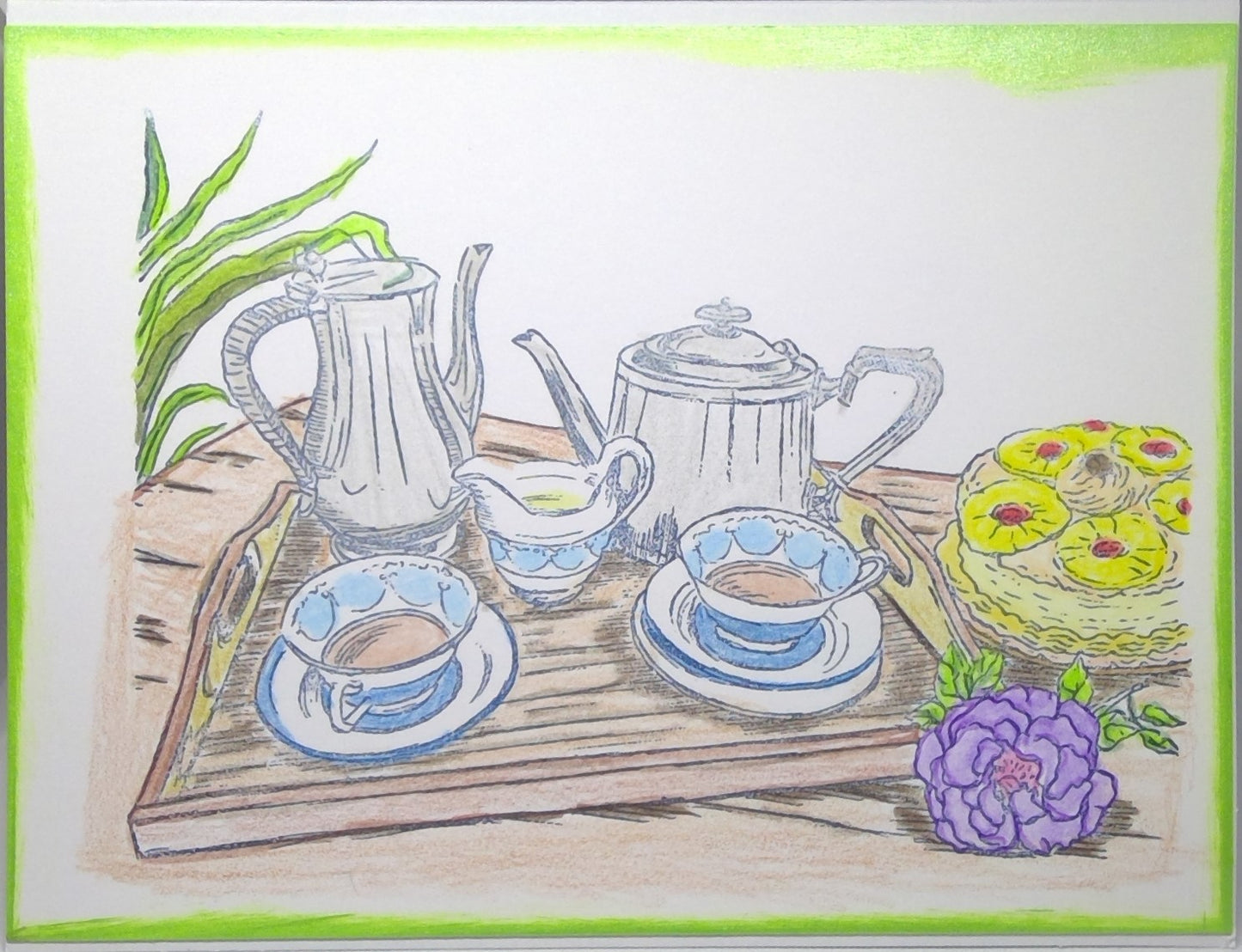 Tea Set Notecard