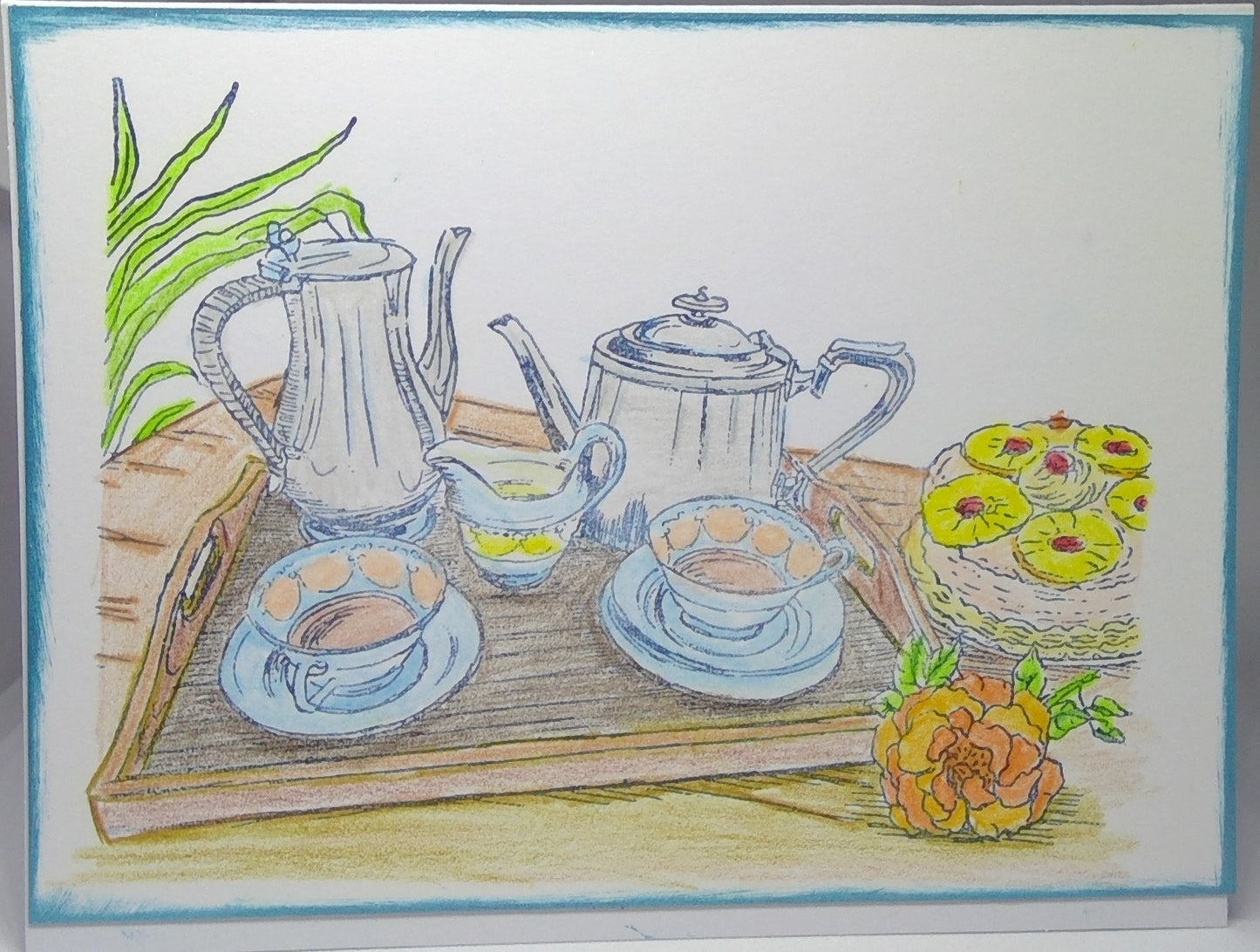 Tea Set Notecard
