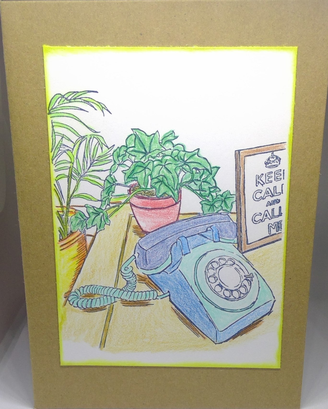 Telephone on Craft card