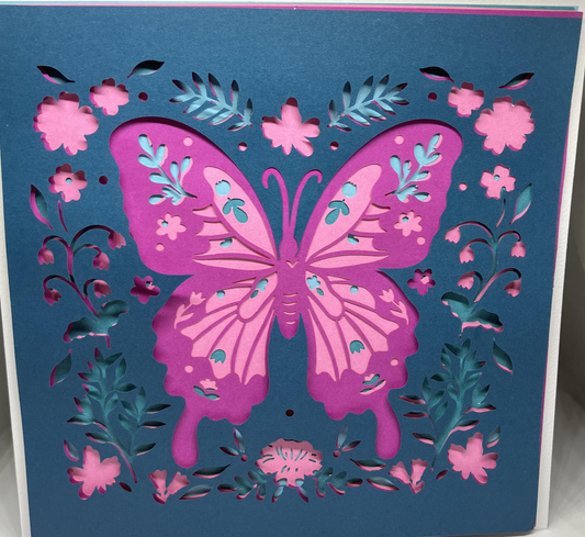Layered Butterfly Card