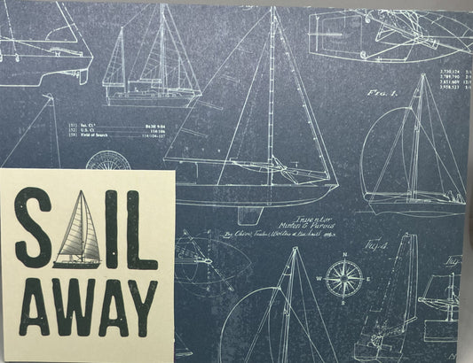 Sail Away Blueprint Notecard